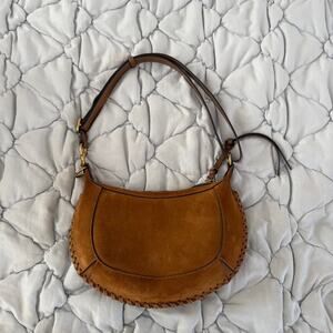 Isabel Marant Brown Suede Oskan Moon Bag - Comes with dust bag.
